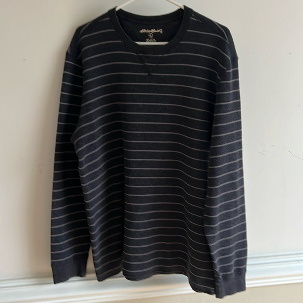 Eddie Bauer Tall Henley Waffle Texture